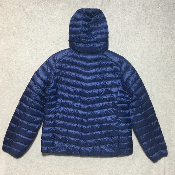 Rokka&Rolla Women's L 12-14 Navy Blue Lightweight Packable Down Puffer Jacket - Picture 2 of 15